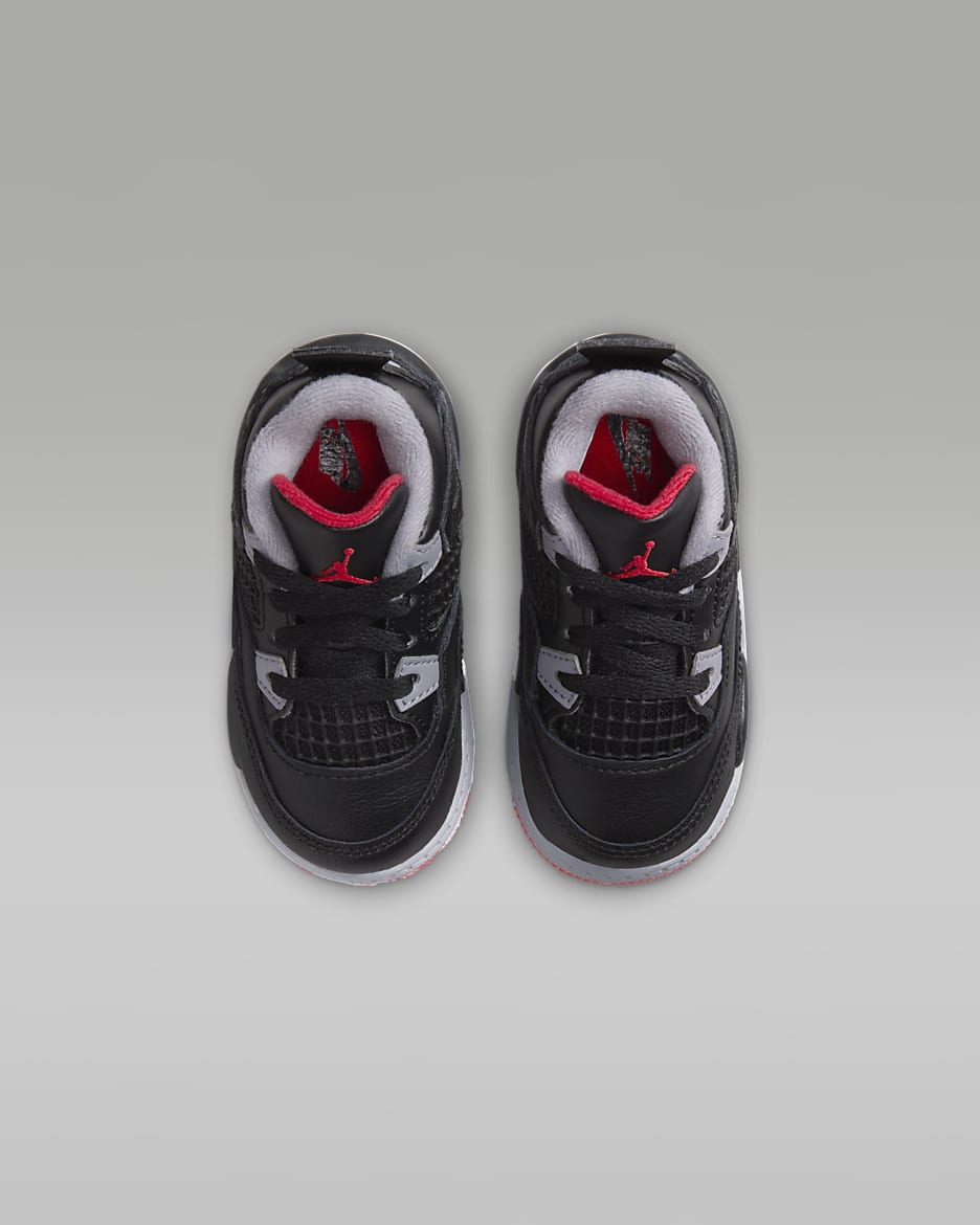 Jordan retro 4 bred toddler on sale